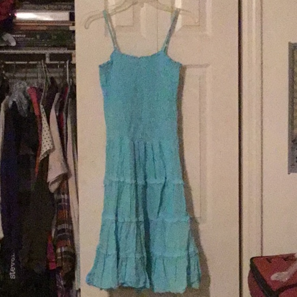CLOSET CLEAN OUT Guess blue dress smocked